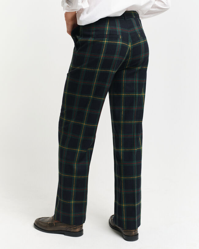 Pantaloni per abito a quadri gamba dritta