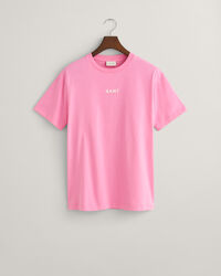 T-shirt GANT Logo piccolo a contrasto