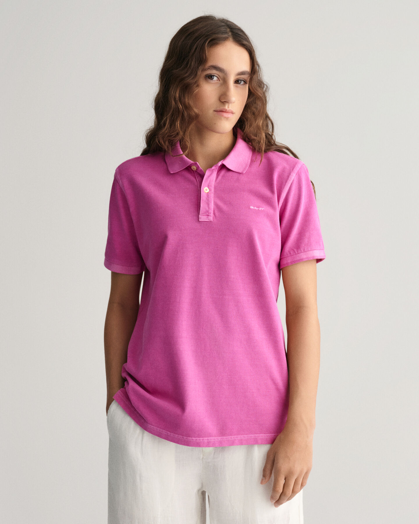 Polo Sunfaded in piqu&eacute; Teens