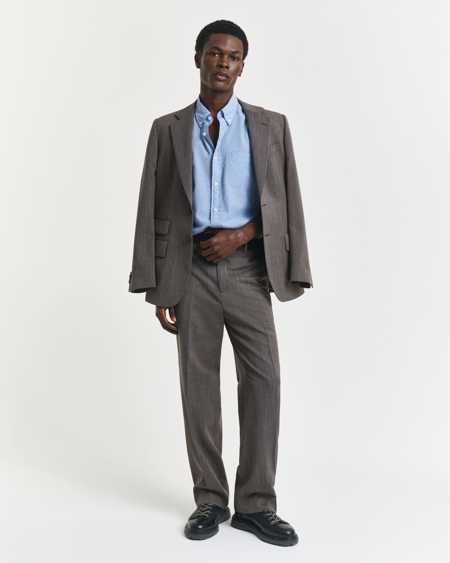 Camicia indaco in chambray relaxed fit