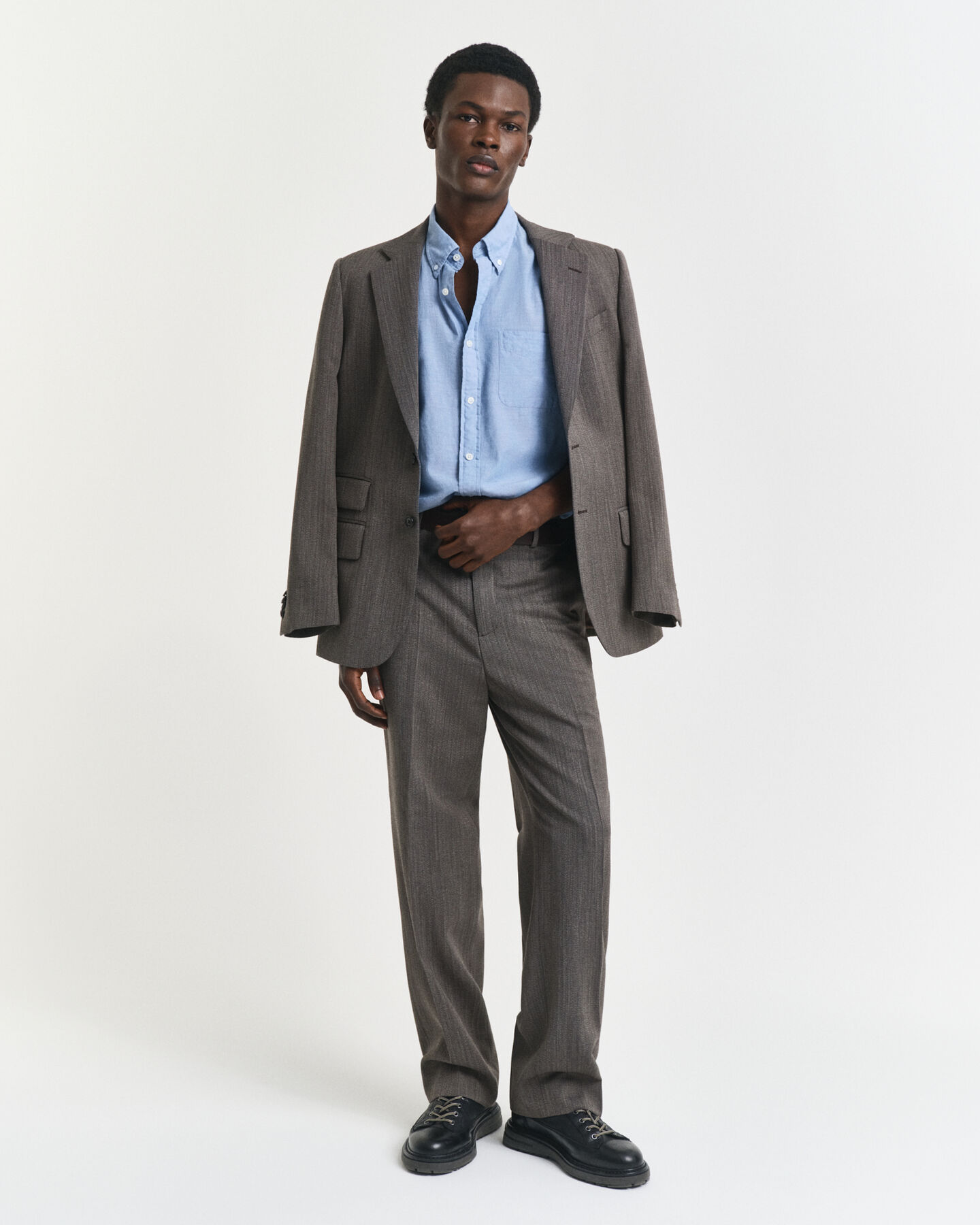 Camicia indaco in chambray relaxed fit