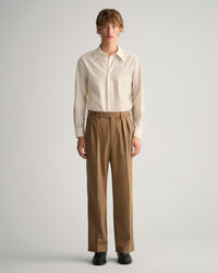 Pantaloni da abito in flanella gamba larga