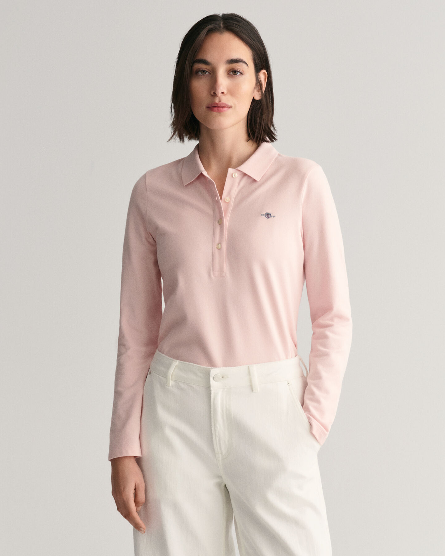 Polo in piqu&eacute; a maniche lunghe Shield