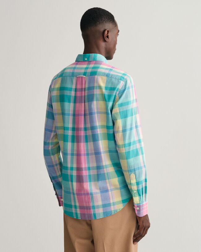 Camicia in madras colorata regular fit