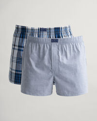 Confezione da 2 paia di boxer Oxford & Check
