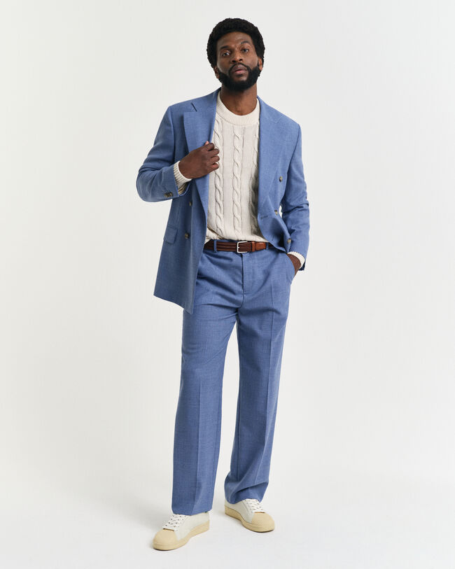 Pantaloni da abito in lana Moulin&eacute; relaxed fit