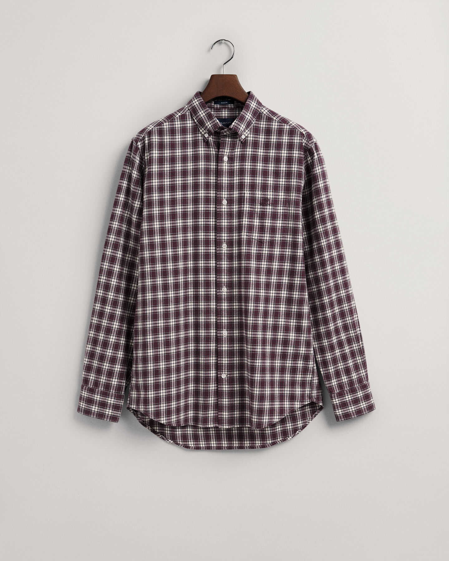 Camicia a quadri in flanella regular fit