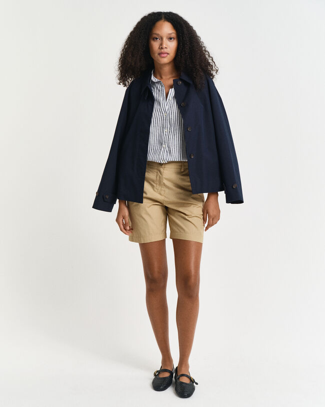 Camicia di lino a righe regular fit