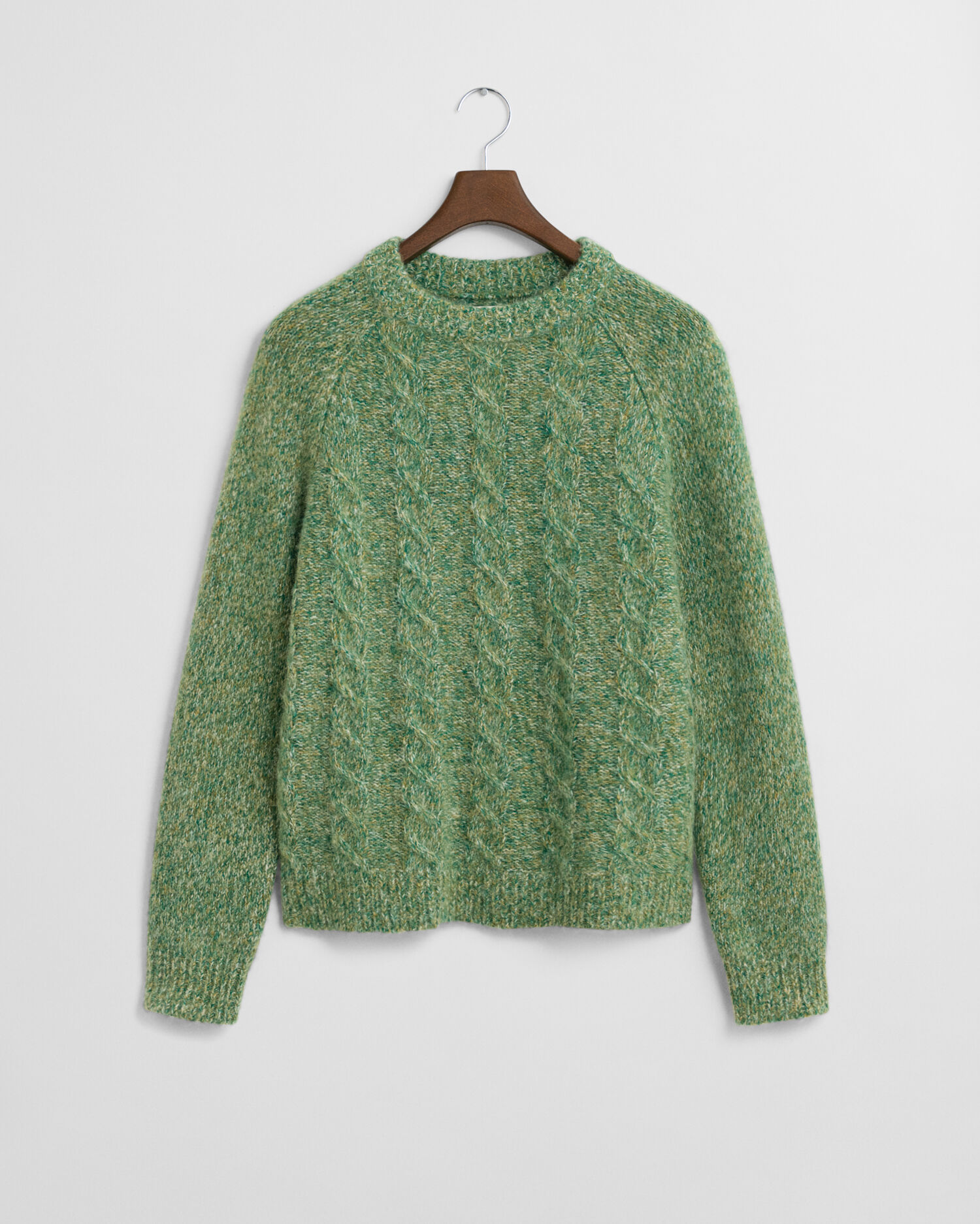 Maglia girocollo a trecce