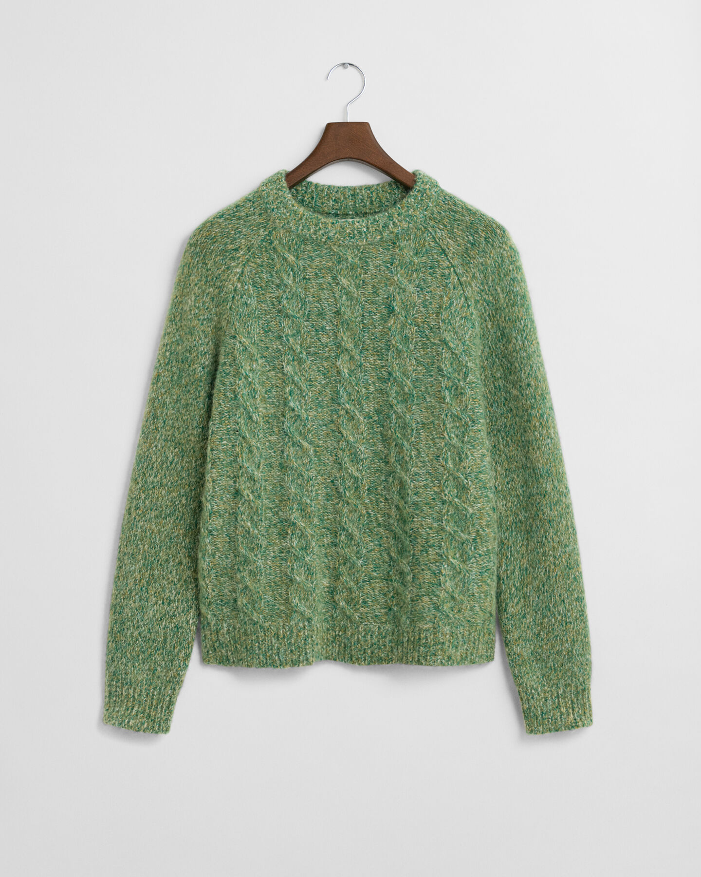 Maglia girocollo a trecce