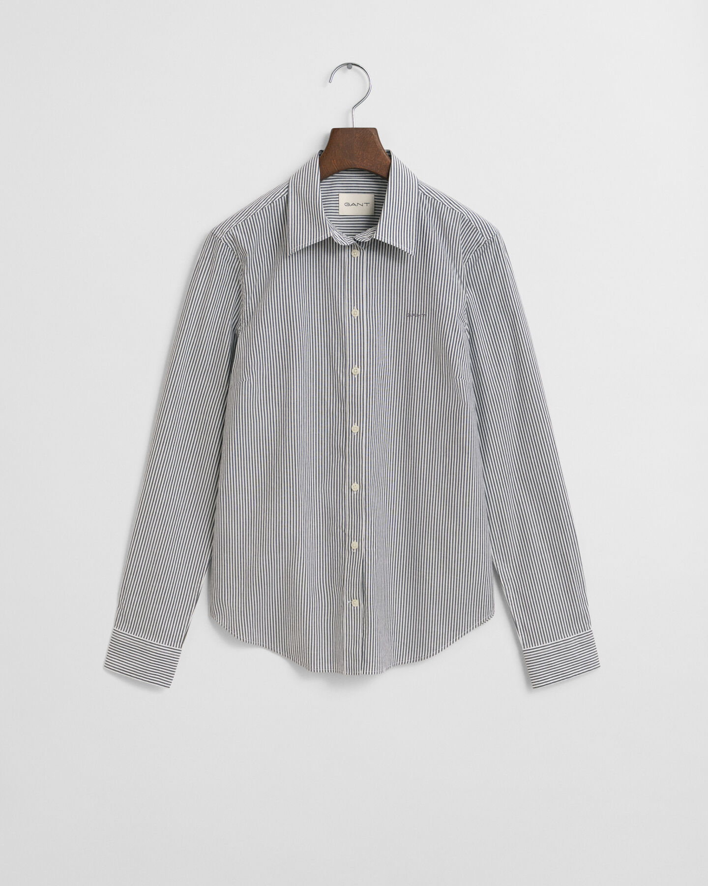 Camicia in popeline a righe slim fit