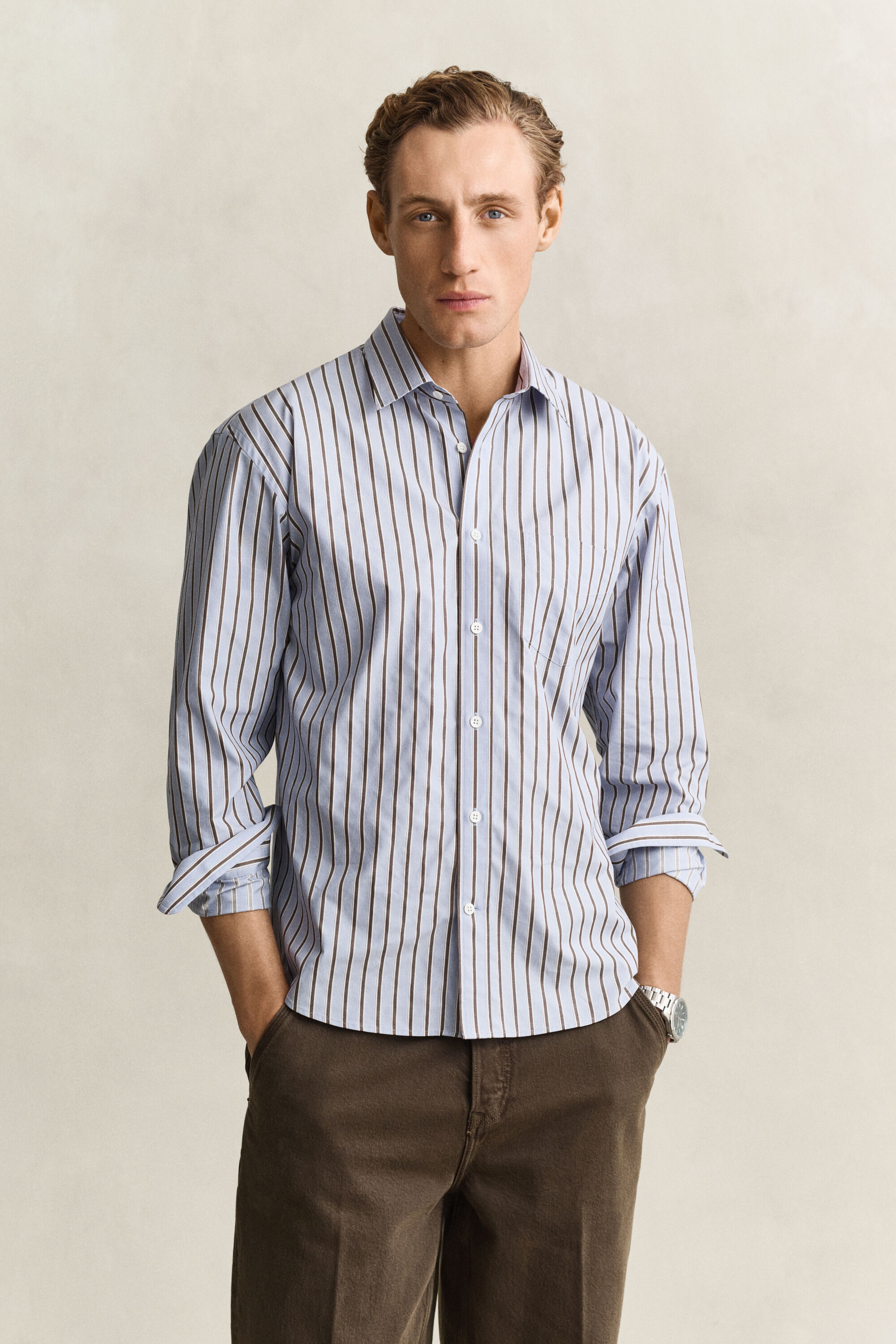 Camicia a righe a ratiera