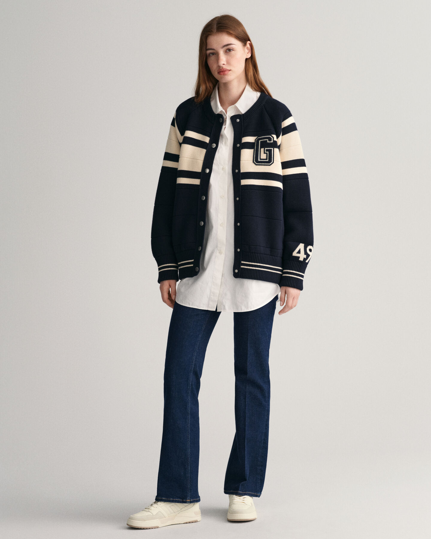 Cardigan GANT Varsity in maglia