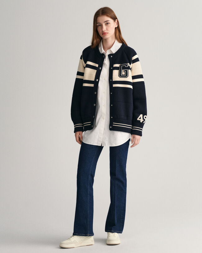 Cardigan GANT Varsity in maglia