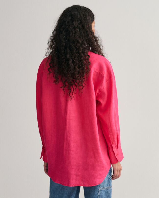 Camicia oversize in lino