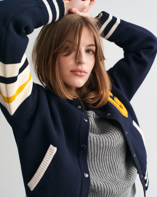 Varsity Jacket in maglia