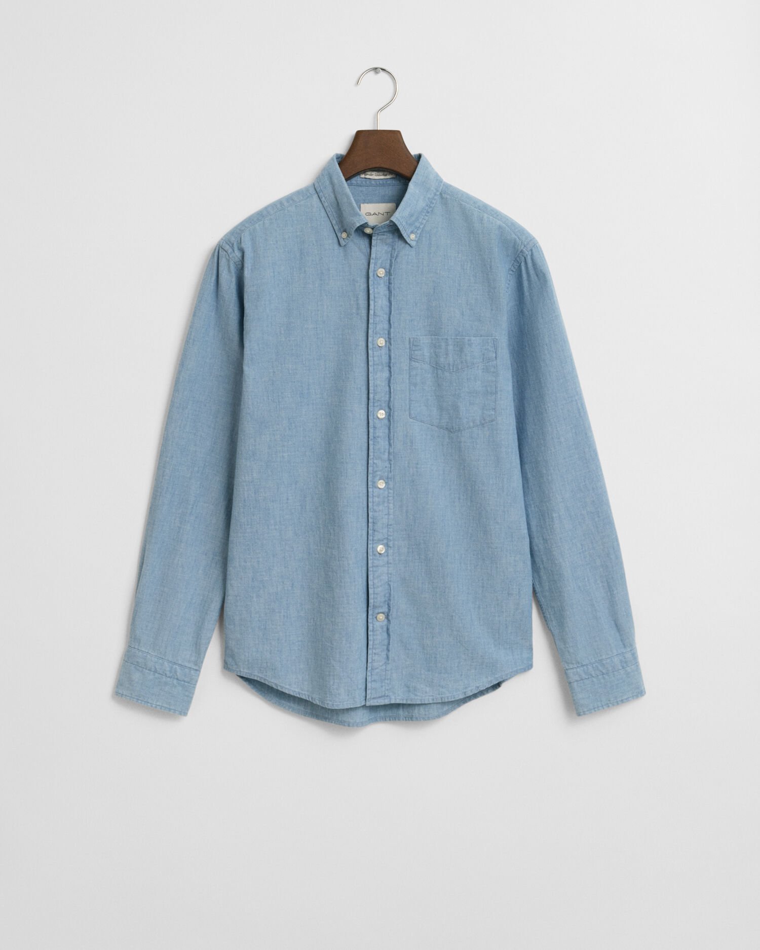 Camicia indaco in chambray regular fit