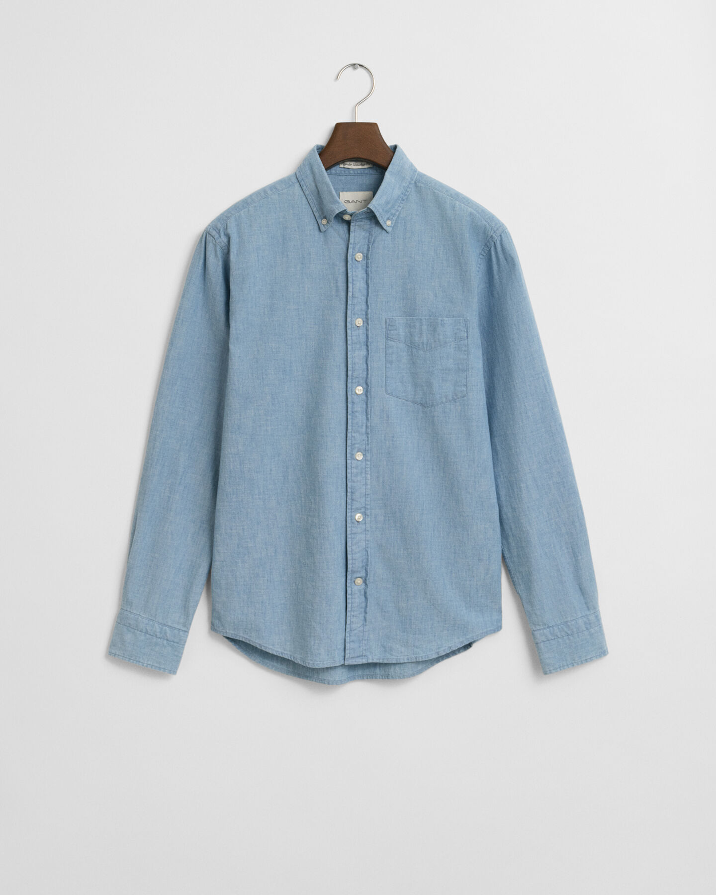Camicia indaco in chambray regular fit