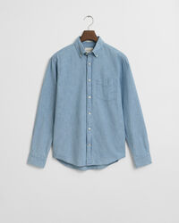 Camicia indaco in chambray regular fit