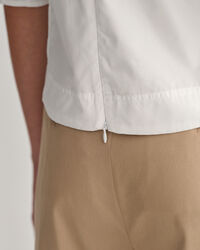 Top con scollo a V e maniche a palloncino