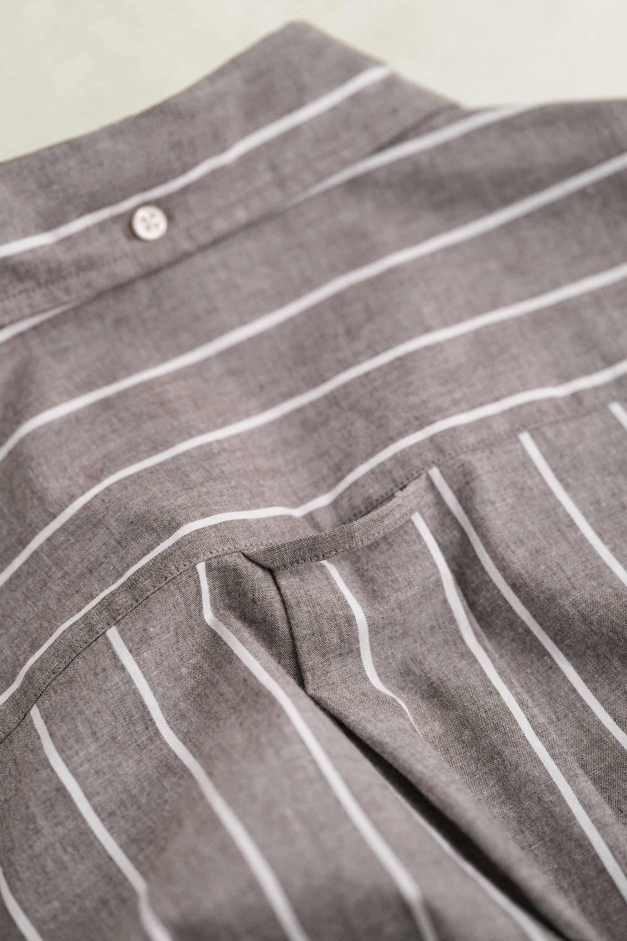Camicia in popeline mélange a righe