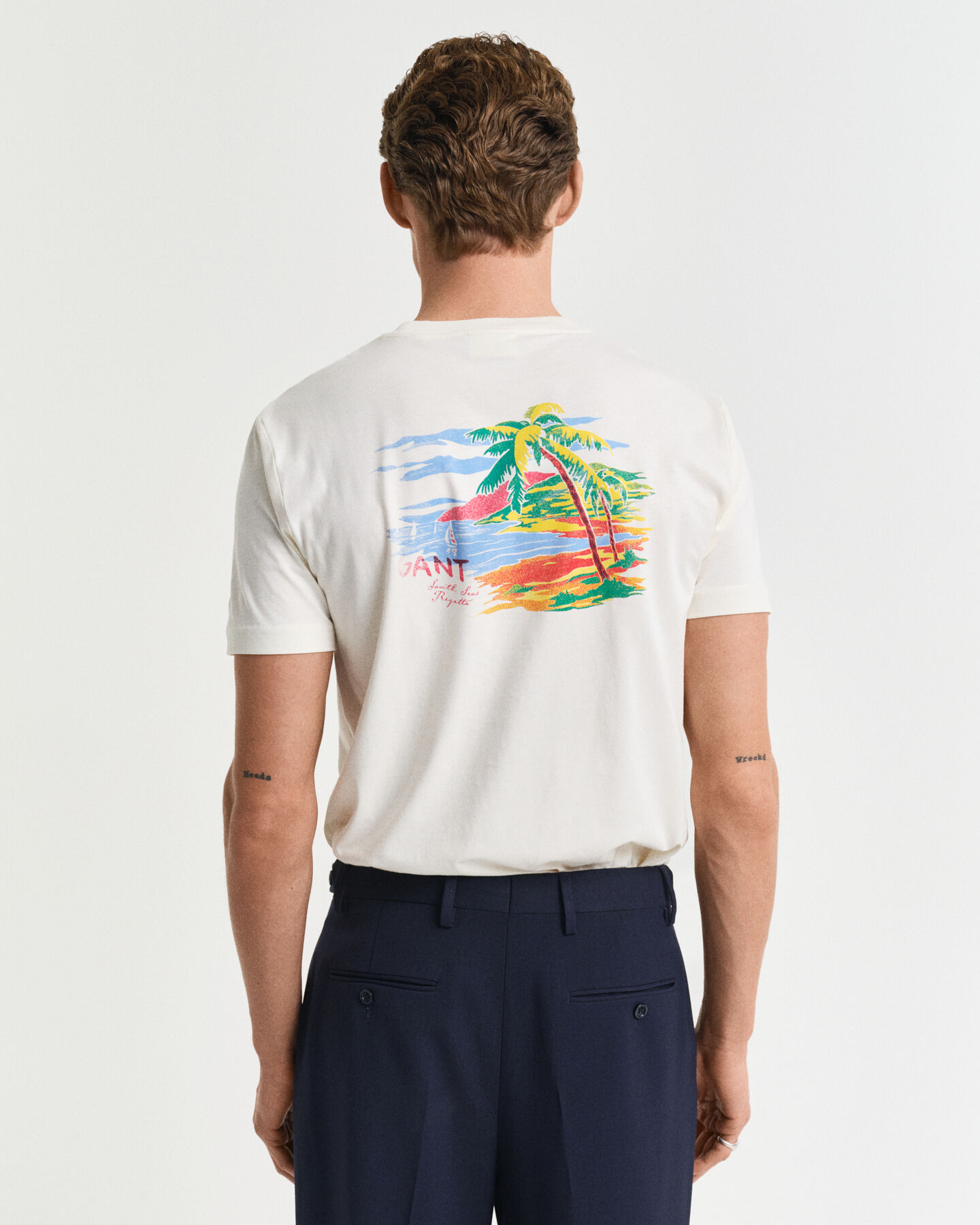 T-shirt con stampa Sailing GANT USA