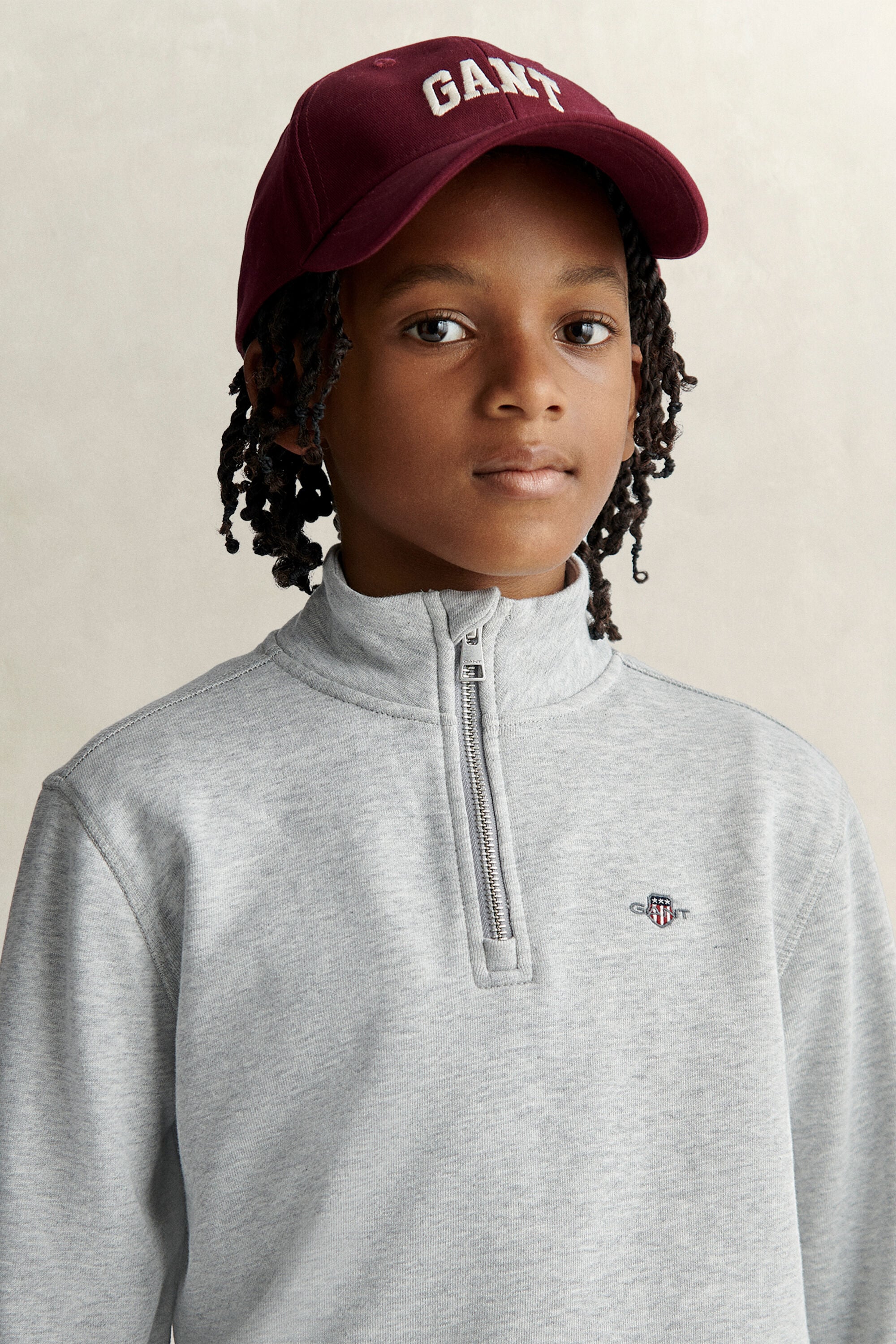 Felpa Shield con zip corta Teen Boys
