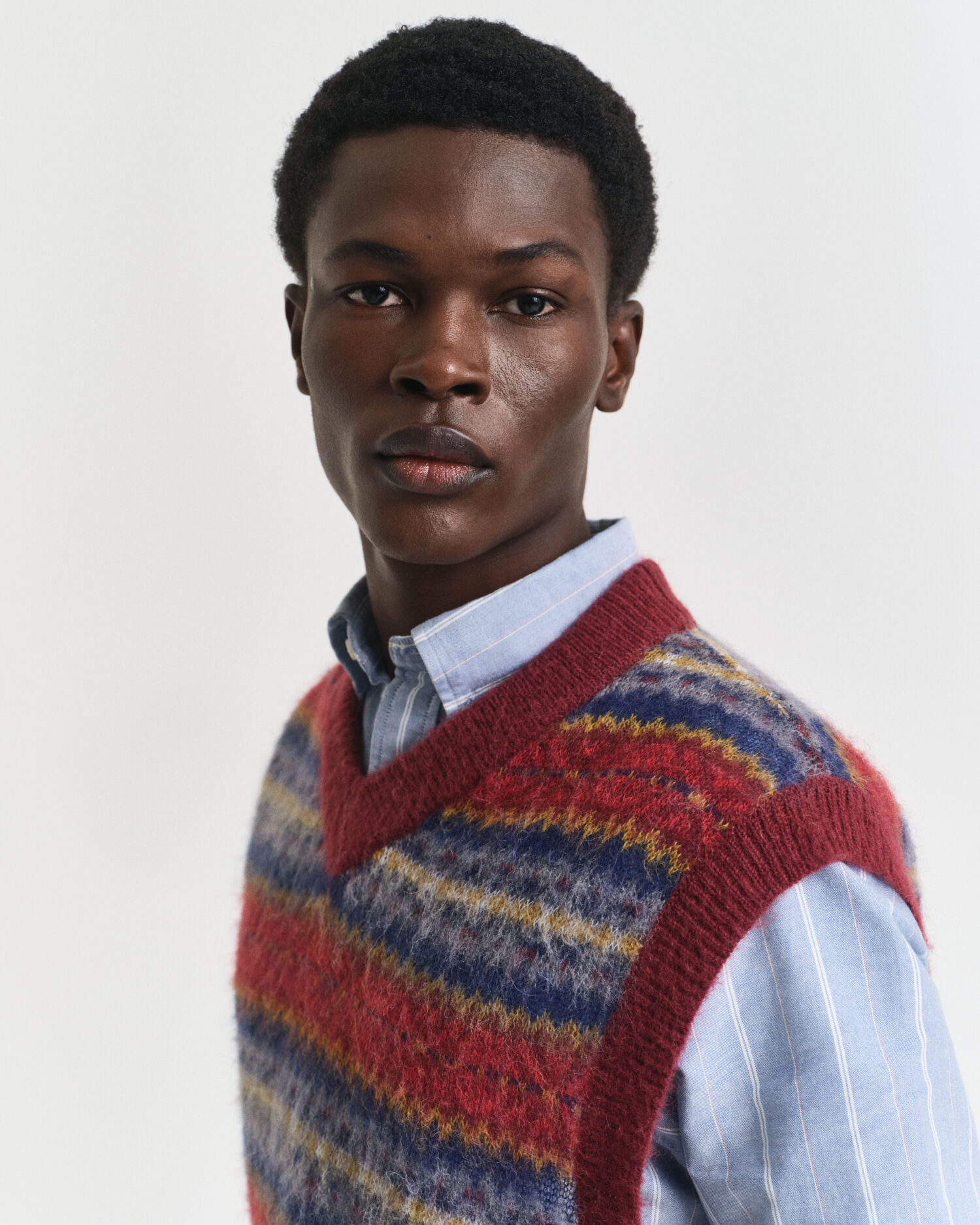 Gilet pettinato Fair Isle