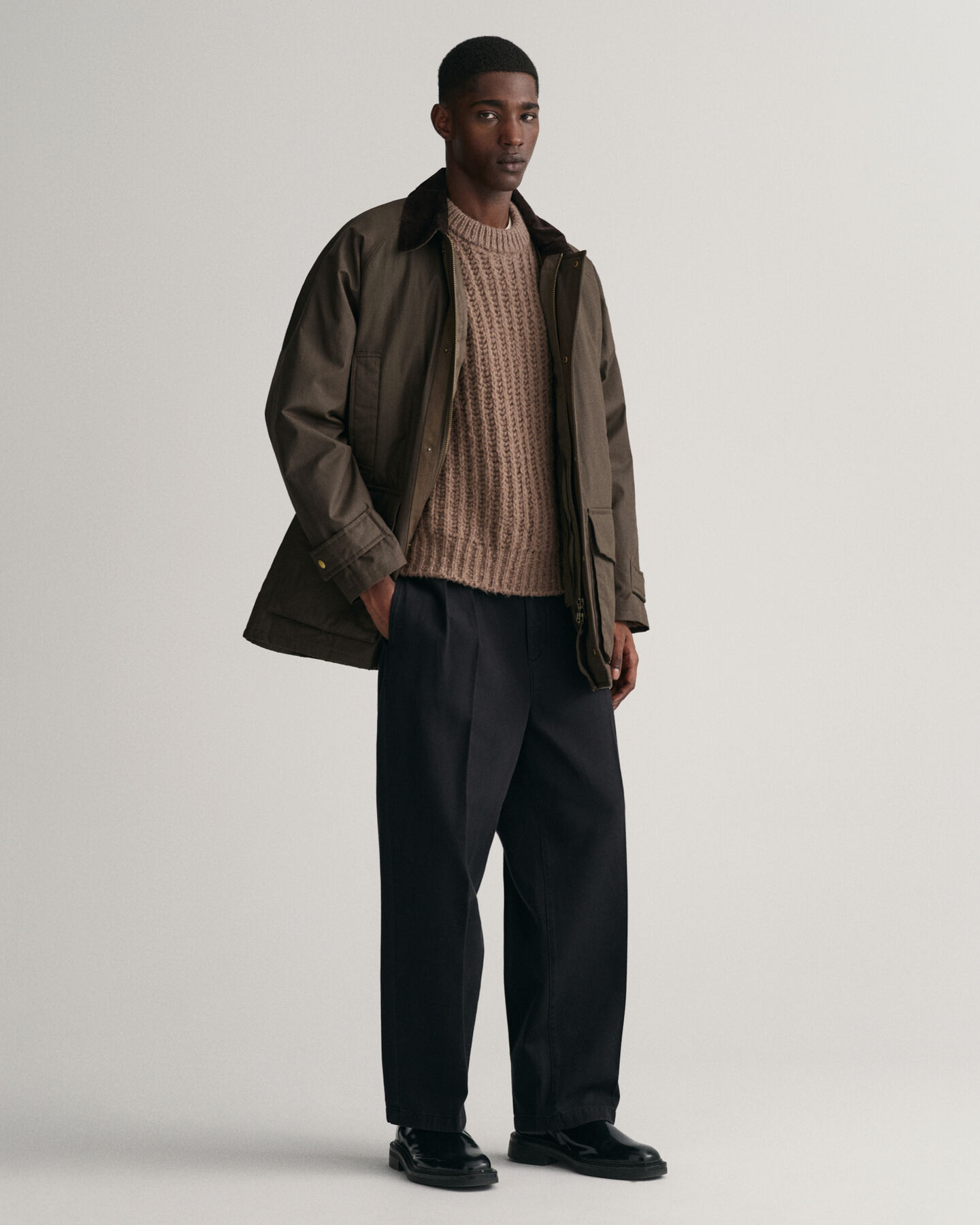 Giacca in cotone cerato