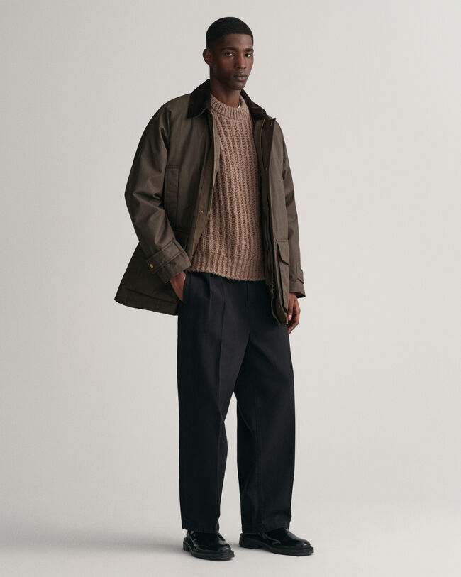 Giacca in cotone cerato