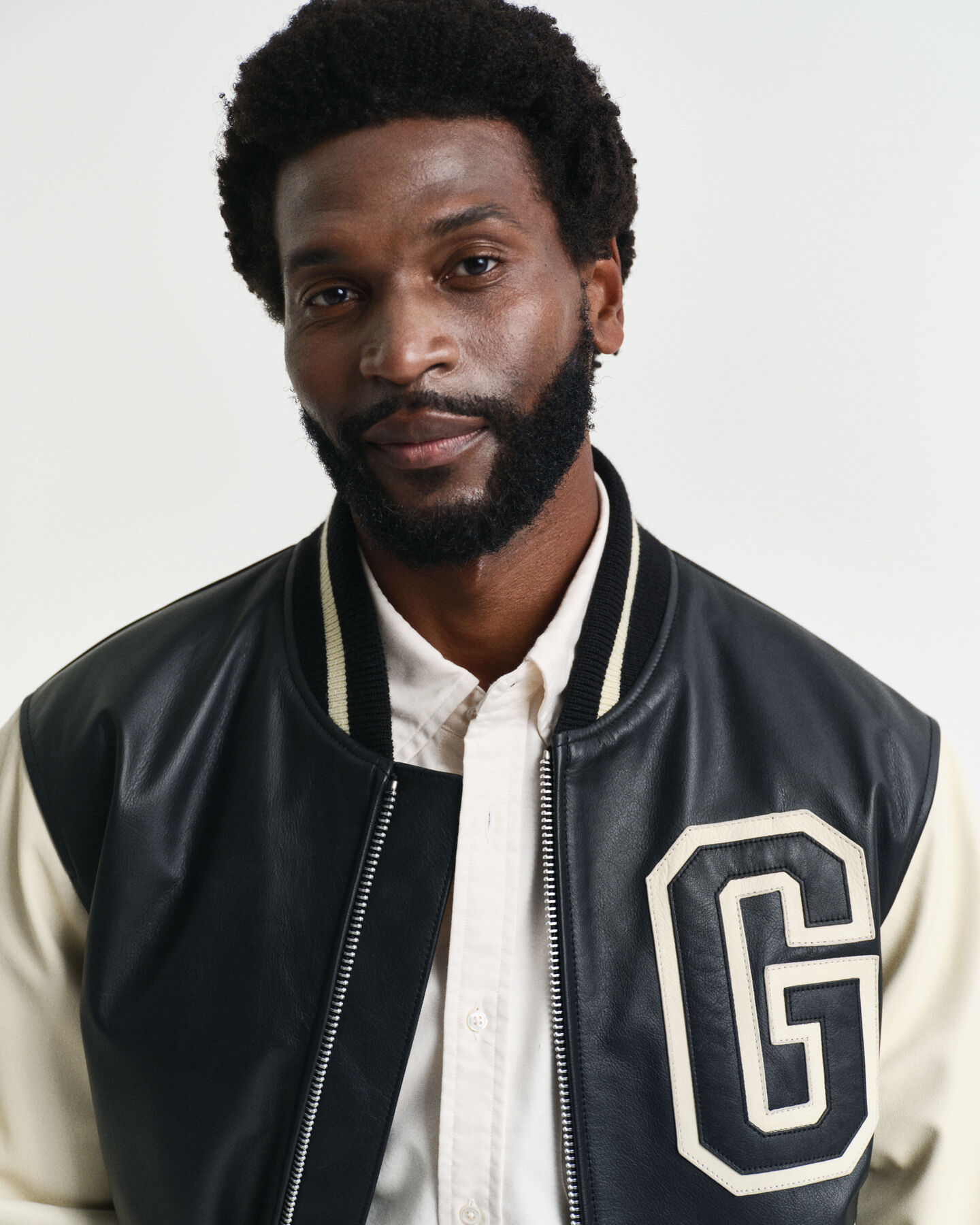 GANT Varsity Jacket in pelle