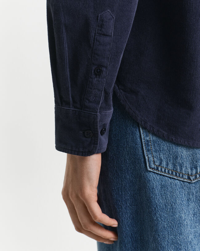 Camicia in velluto a coste regular fit