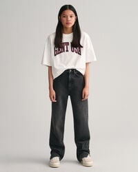 Jeans con fondo con spacco e gamba dritta Teen Girls