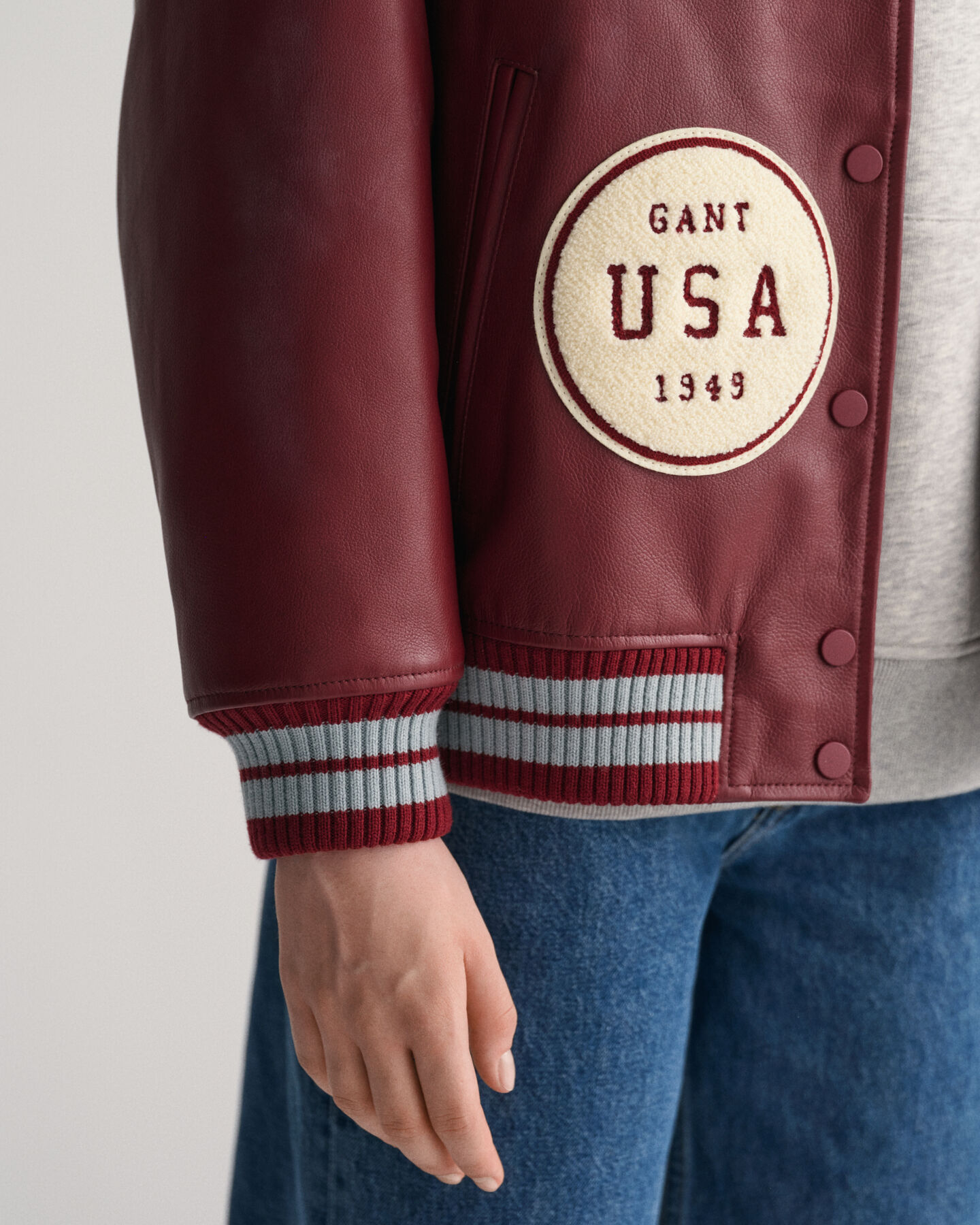 GANT Varsity Jacket in pelle