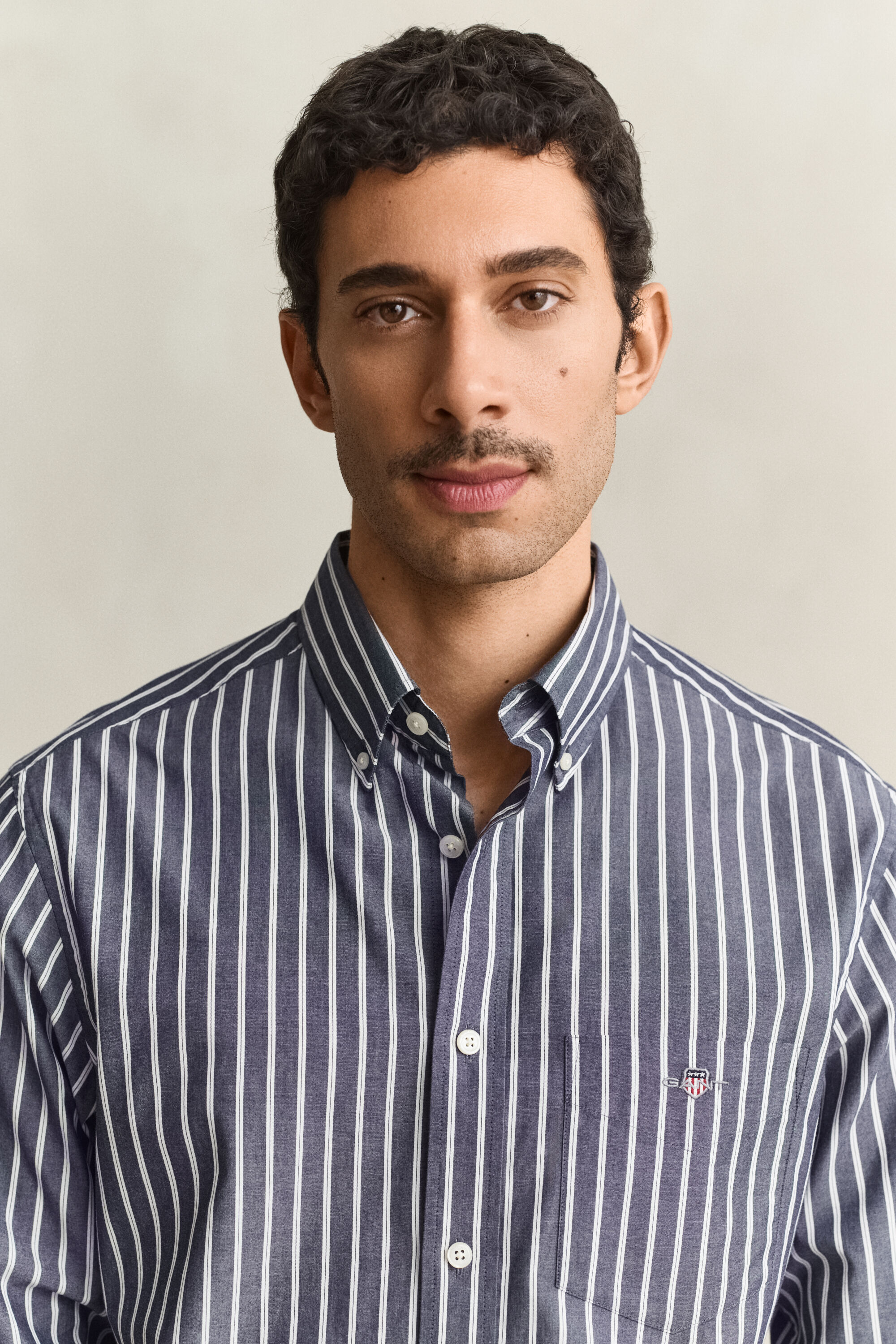 Camicia in popeline a righe
