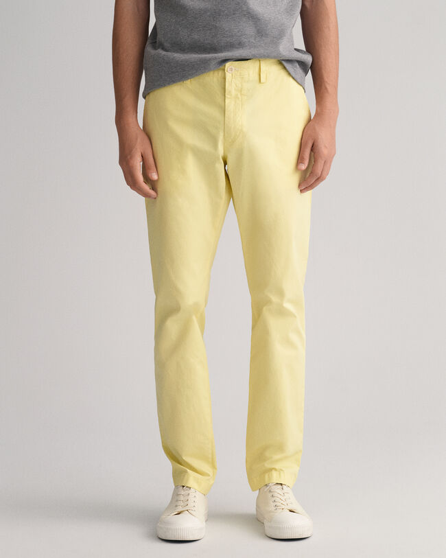 Pantaloni chino Hallden Sunfaded slim fit