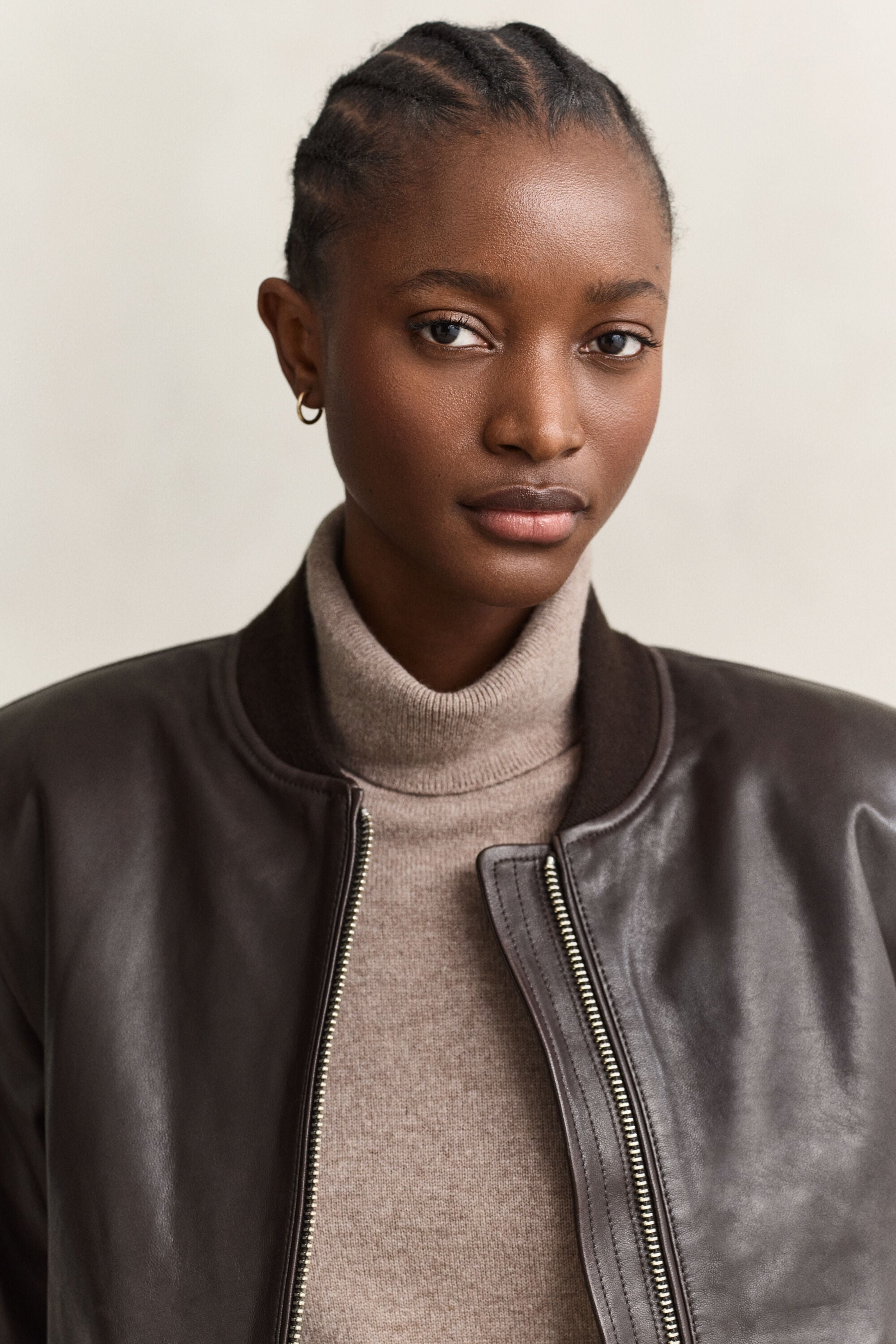 Giacca bomber in pelle