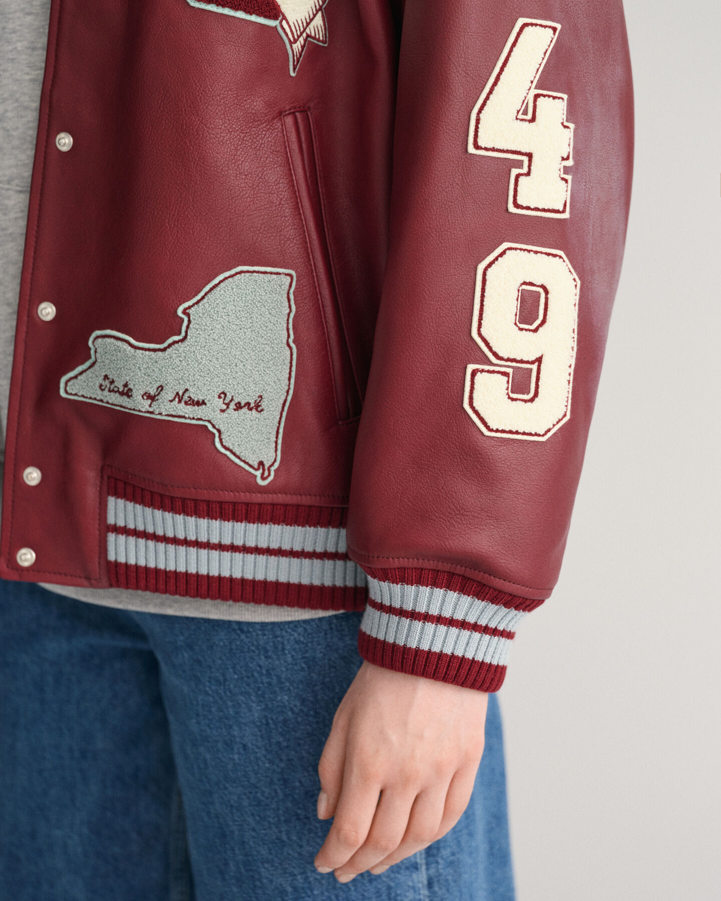 GANT Varsity Jacket in pelle