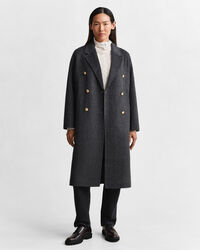 Cappotto cucito a mano a quadri