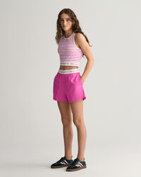 Top a coste e righe Teen Girls