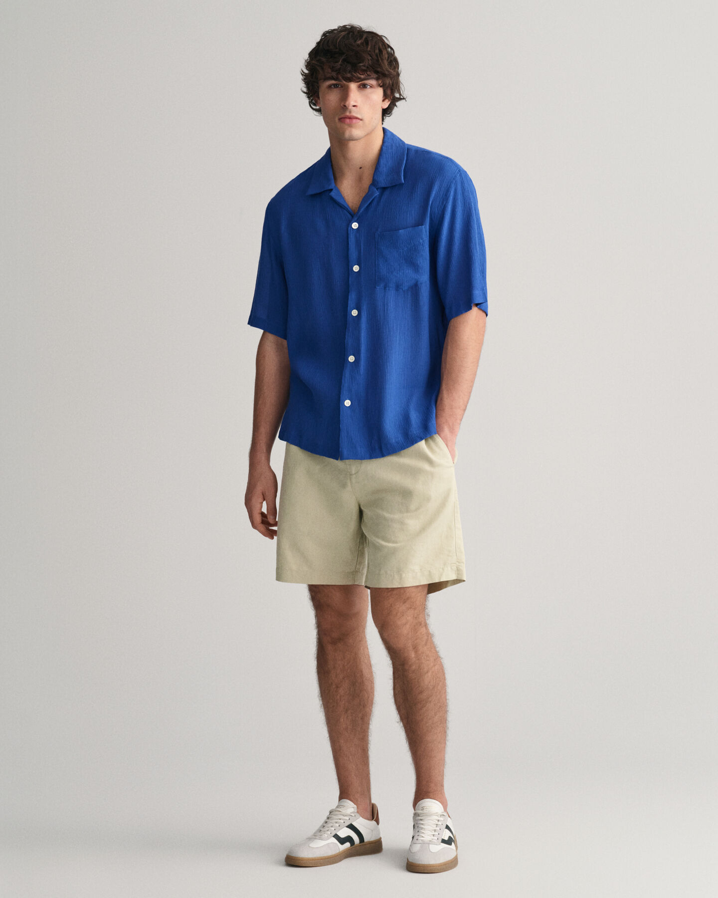 Camicia testurizzata relaxed fit