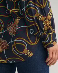 Blusa con stampa Rope