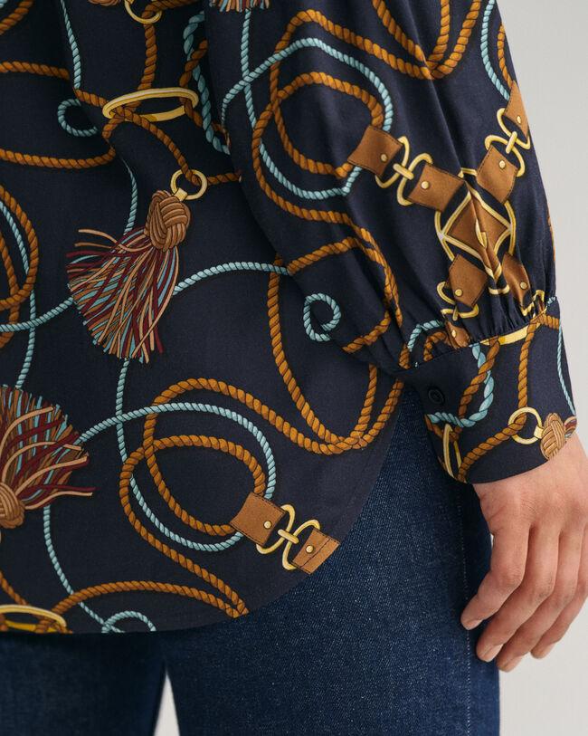 Blusa con stampa Rope