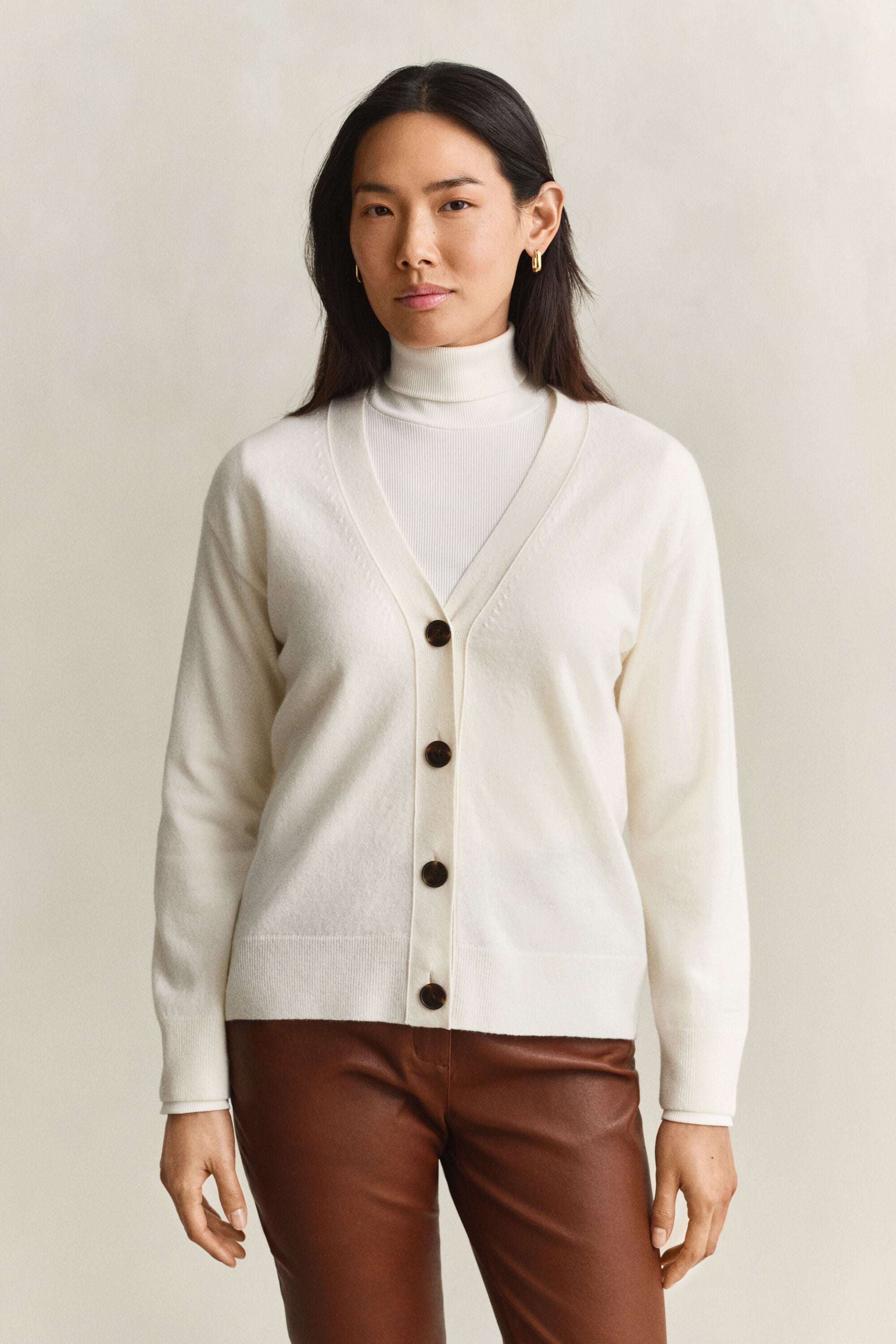 Cardigan in finissima lana d'agnello