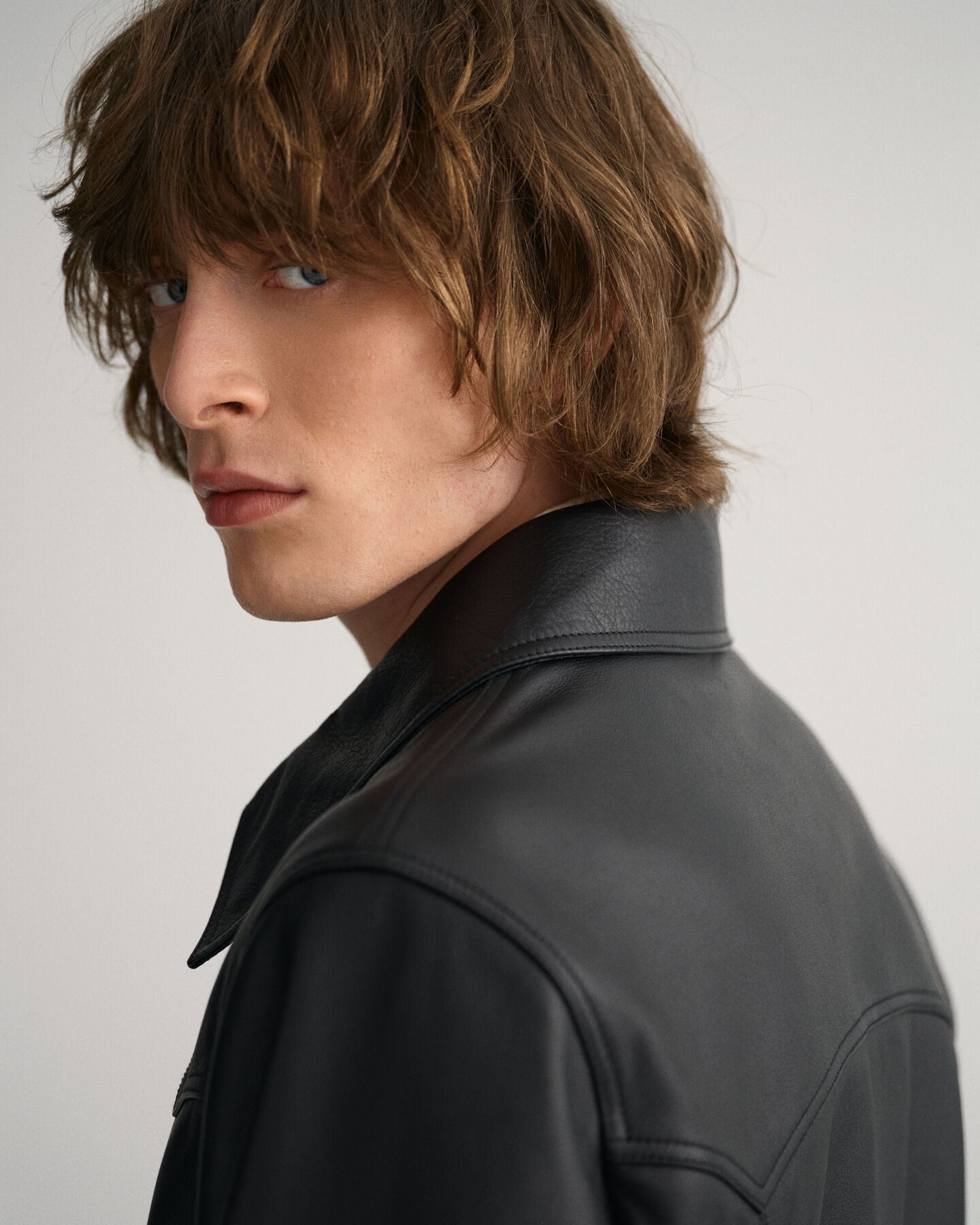 Giacca in pelle corta