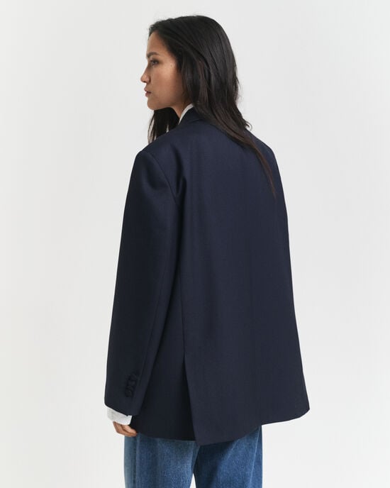 Blazer oversize in lana Hopsack