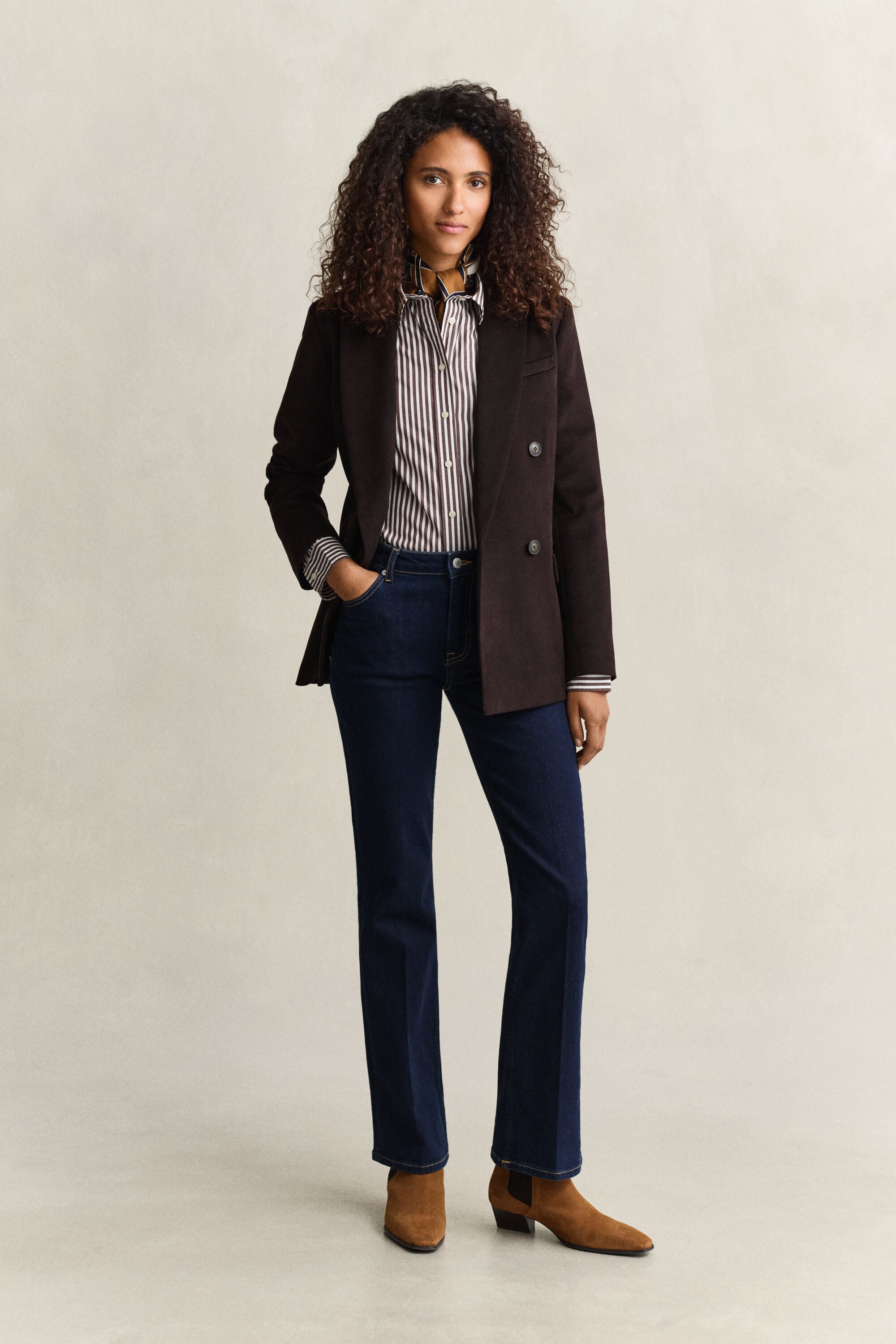 Camicia in popeline a righe Classic regular