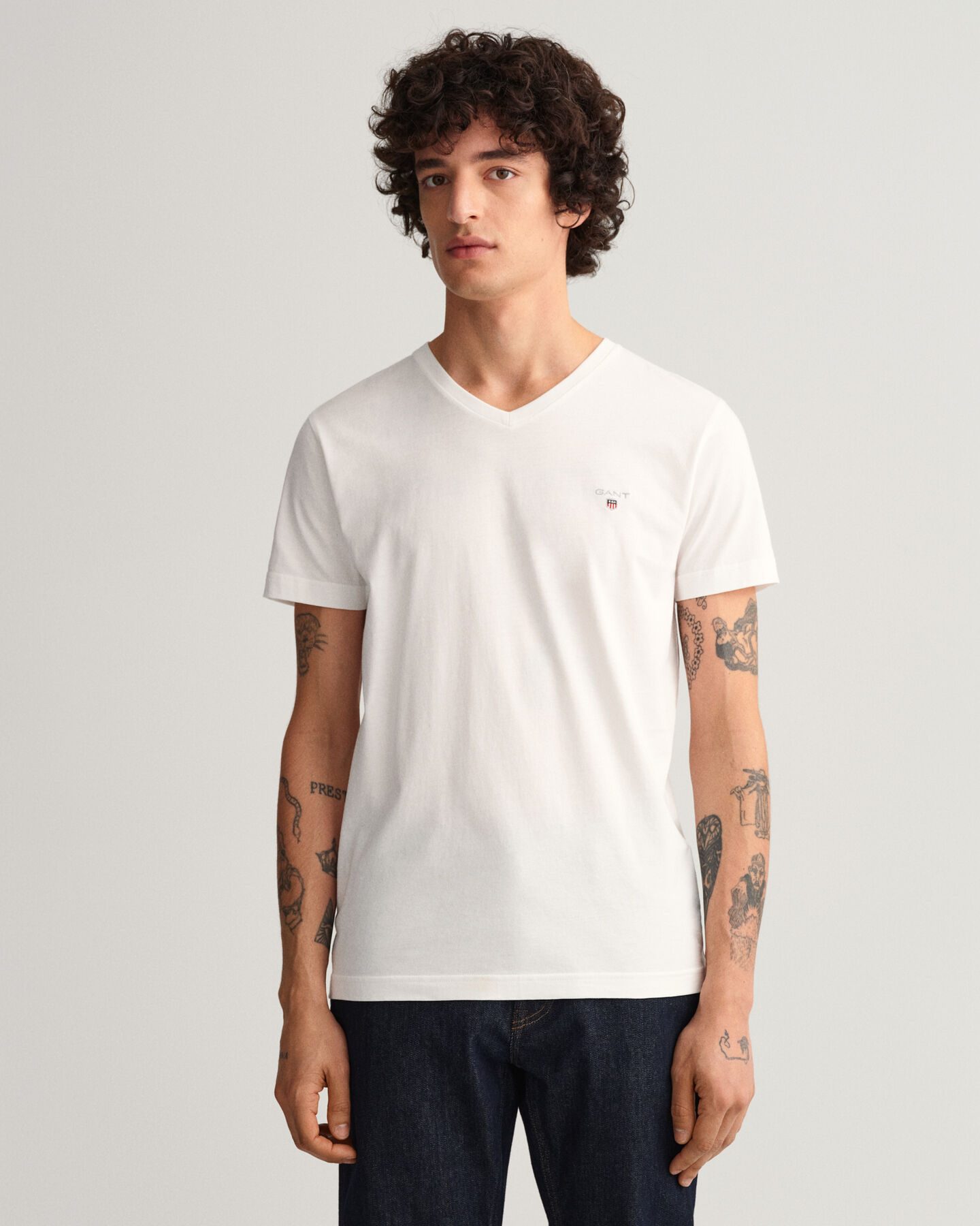 T-shirt Original con scollo a V slim fit