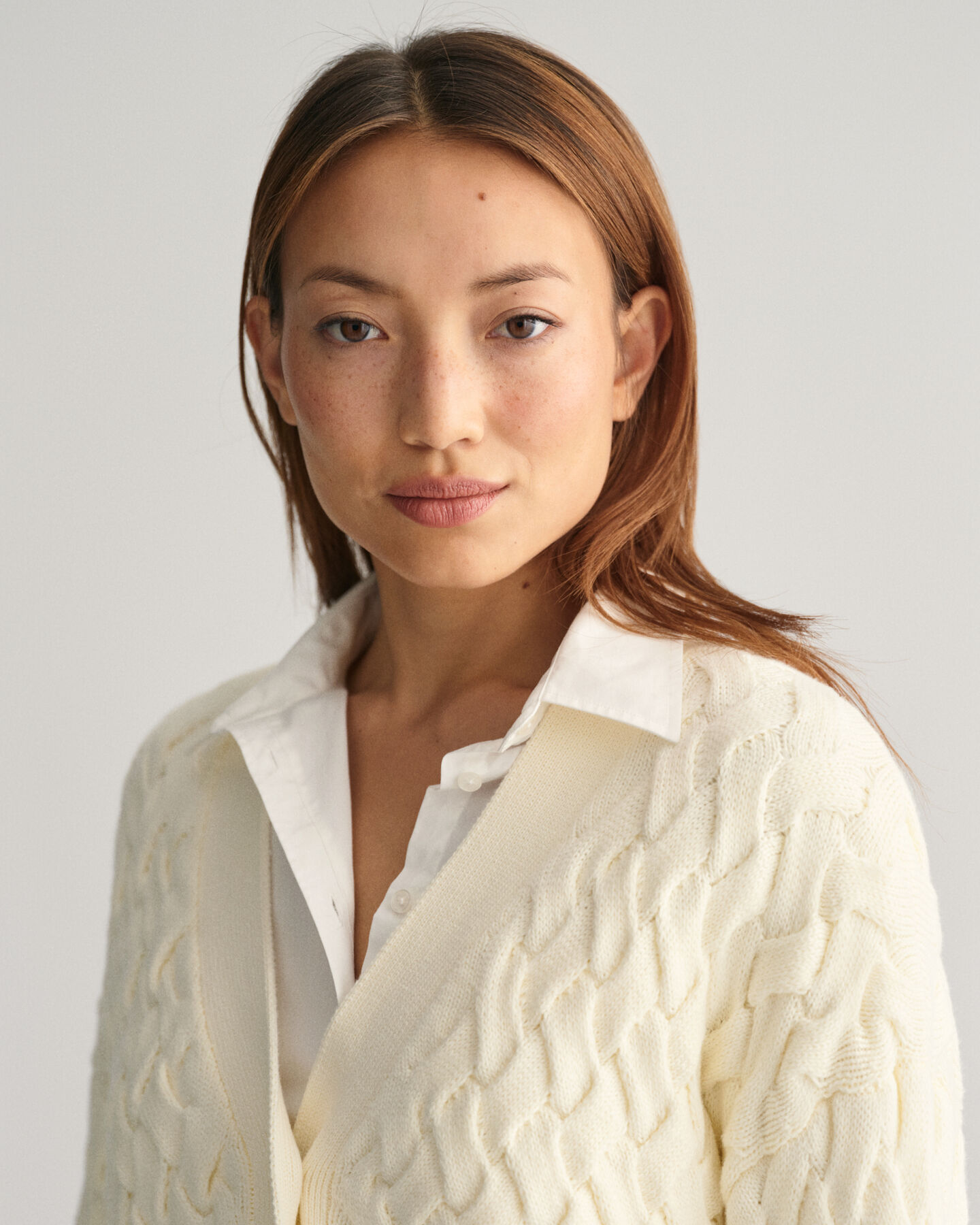 Cardigan in cotone testurizzato