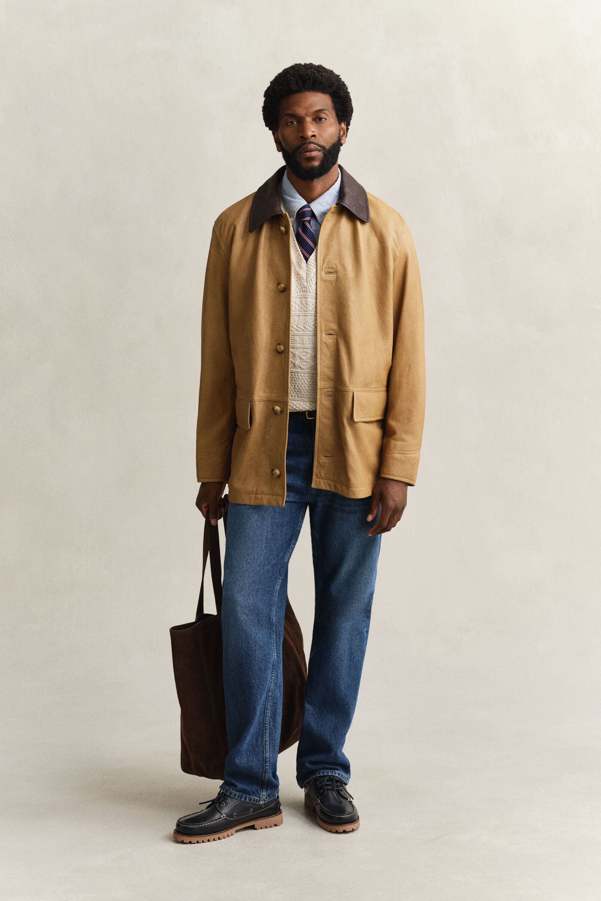 Giacca Decker in pelle